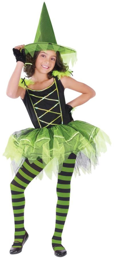 Ballerina Witch Green Child Small